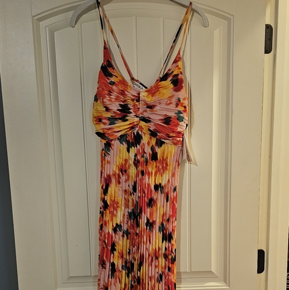 NWT Multicolor Sleeveless Maxi Dress - Picture 3 of 5